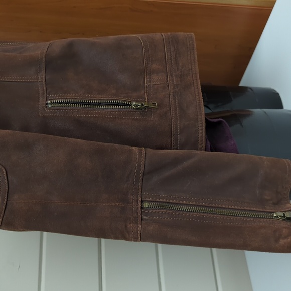 Nubuck leather jacket, size M - Picture 3 of 7